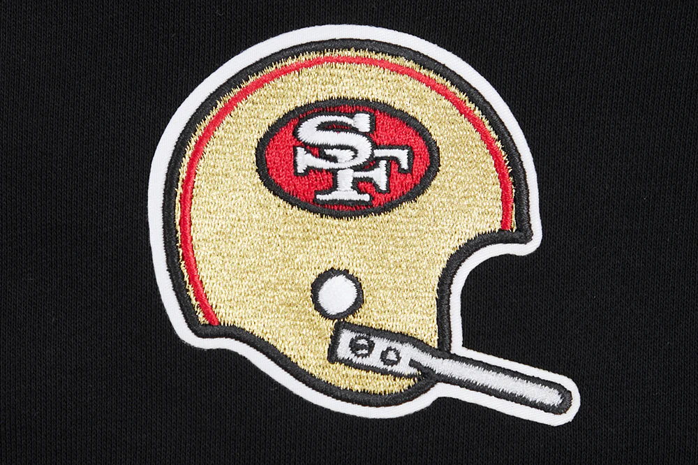 NFL SAN FRANCISCO 49ERS RETRO CLASSIC WOMEN'S CREWNECK (BLACK/RED/BLACK) - Image 6