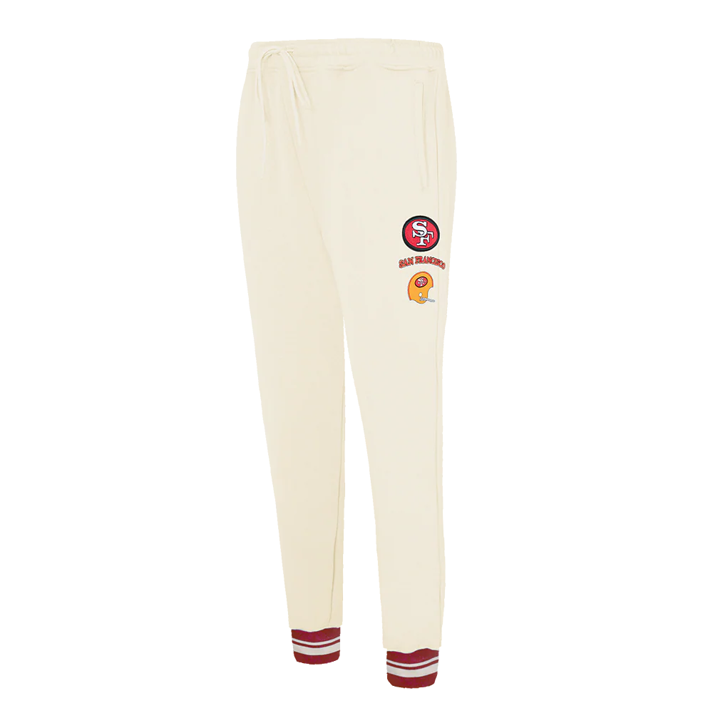 NFL SAN FRANCISCO 49ERS RETRO CLASSIC WOMEN'S SWEATPANT (EGGSHELL/ RED) - Image 10