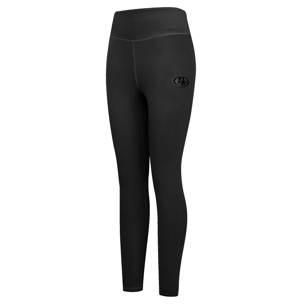 NFL SAN FRANCISCO 49ERS NEUTRAL WOMEN'S JERSEY LEGGING (BLACK)