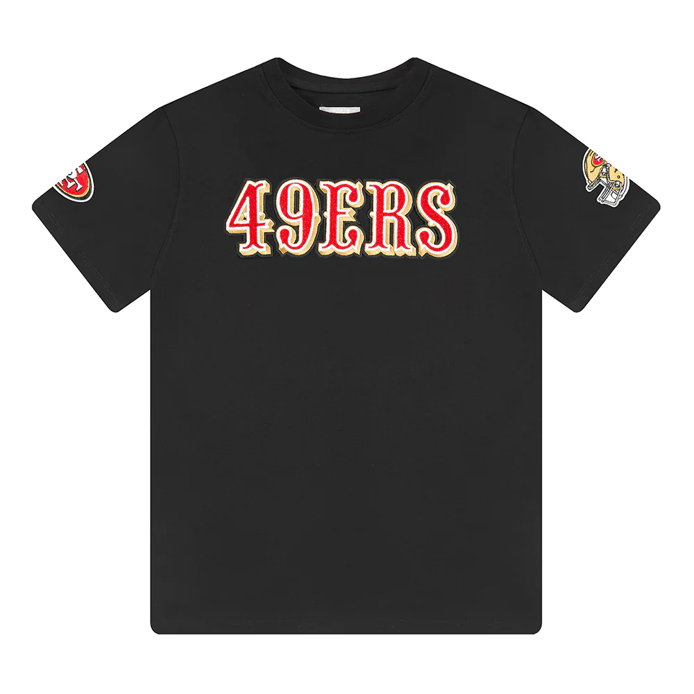 NFL SAN FRANCISCO 49ERS CLASSIC LITTLE BOYS SHORT SLEEVE TEE (BLACK)