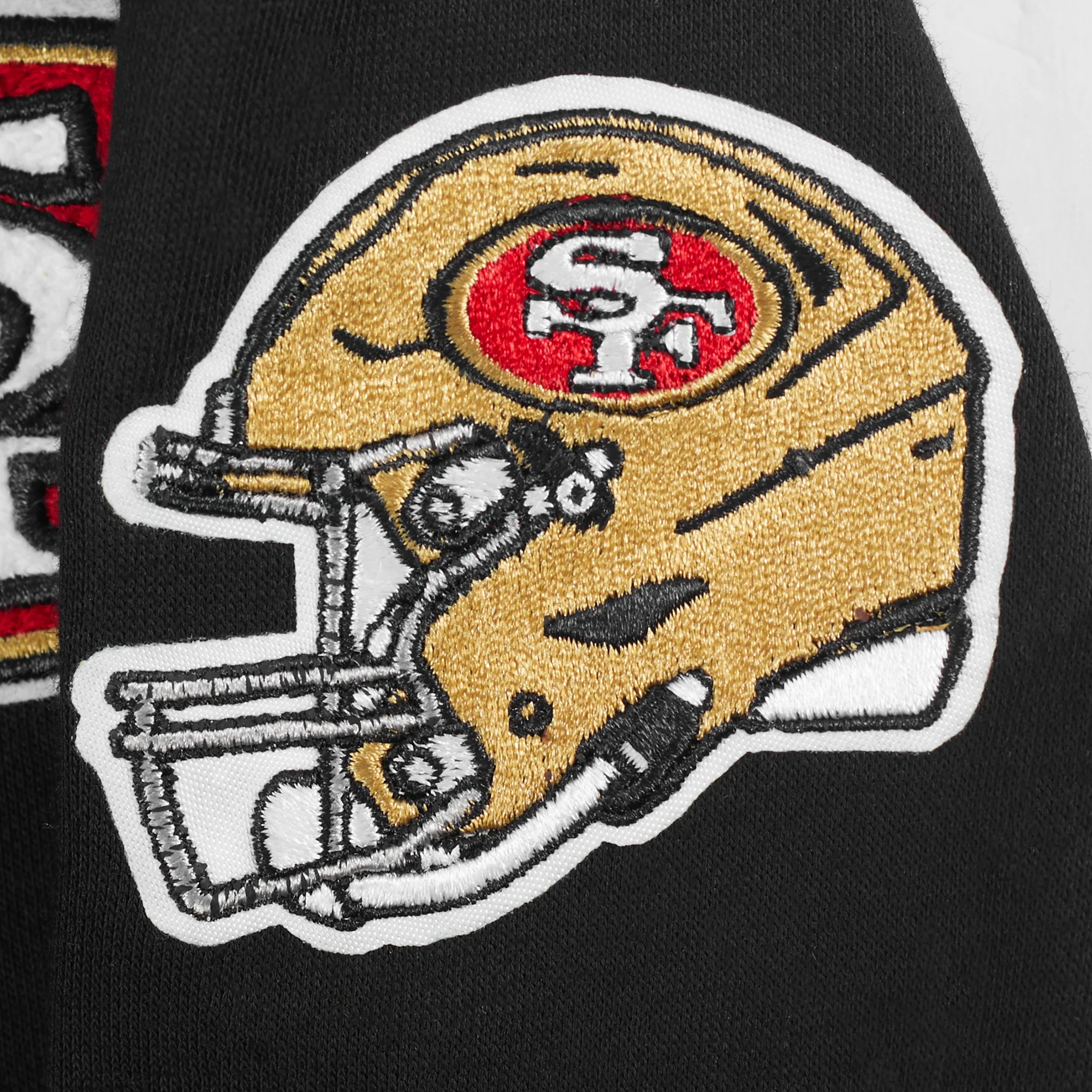 NFL SAN FRANCISCO 49ERS CLASSIC LITTLE BOYS FLEECE PULLOVER HOODIE (BLACK) - Image 8