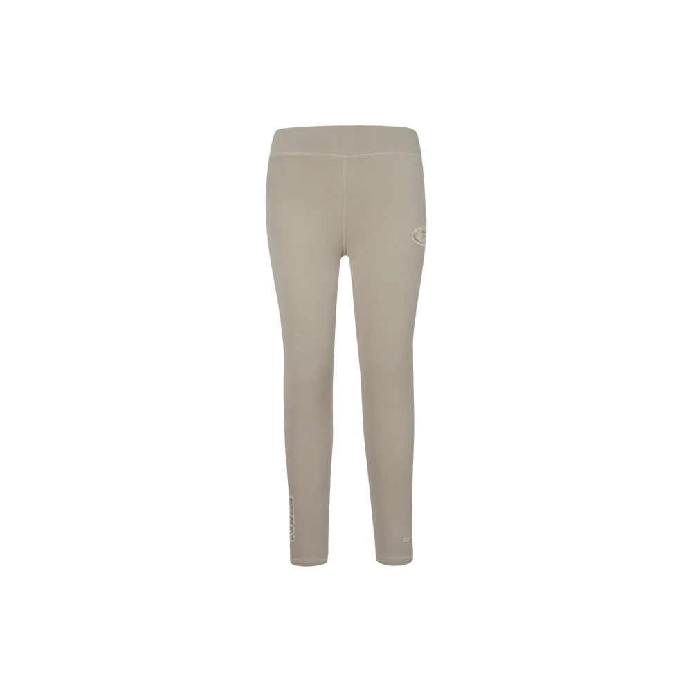 NFL SAN FRANCISCO 49ERS NEUTRAL LITTLE GIRLS LEGGING (TAUPE) - Image 2