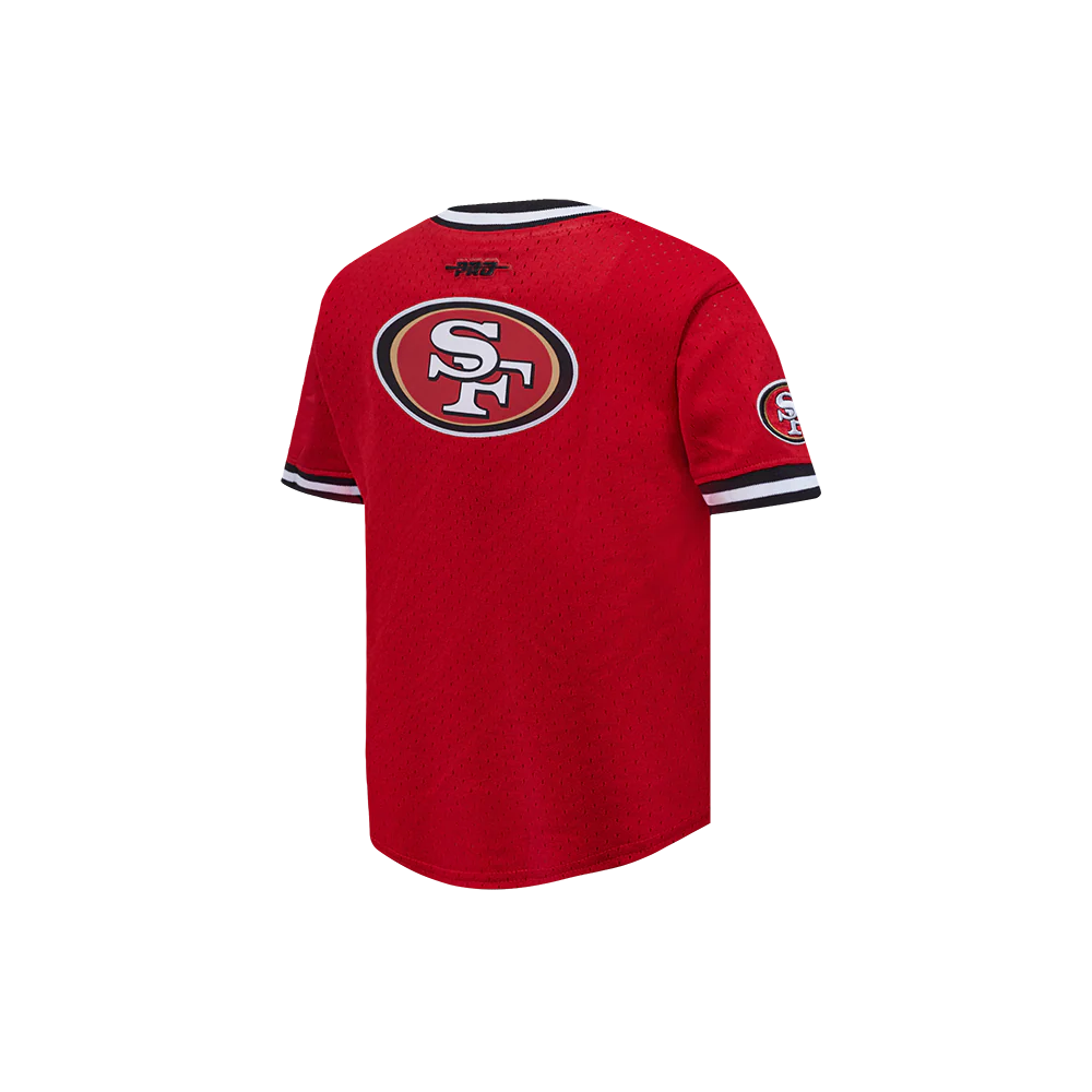 NFL SAN FRANCISCO 49ERS CLASSIC TODDLER BOYS SHORT SLEEVE MESH TEE (RED/BLACK) - Image 6