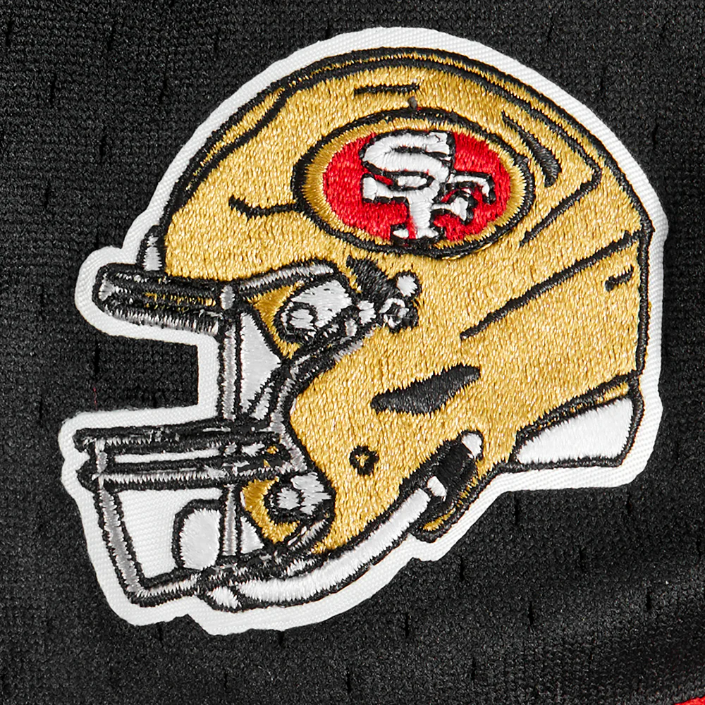 NFL SAN FRANCISCO 49ERS CLASSIC TODDLER BOYS MESH BUTTON DOWN SHIRT (BLACK/RED) - Image 13