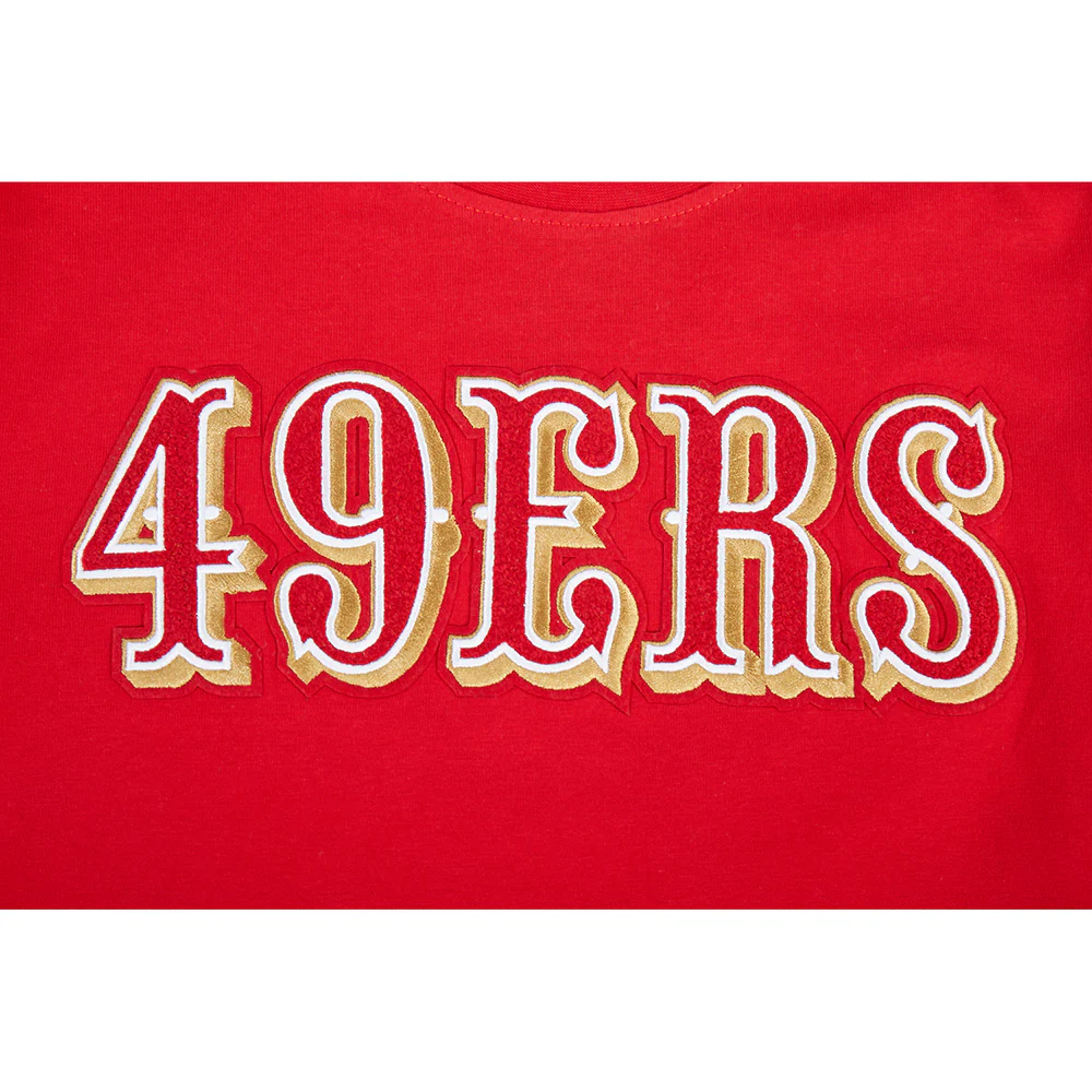 NFL SAN FRANCISCO 49ERS CLASSIC CHENILLE TODDLER BOY'S SS TEE (RED) - Image 6