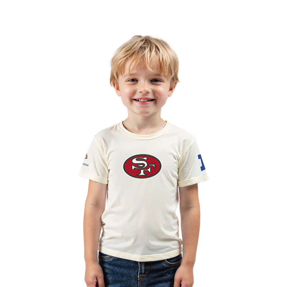 NFL SAN FRANCISCO 49ERS RETRO CLASSICS TODDLER BOY'S SS TEE (EGGSHELL)