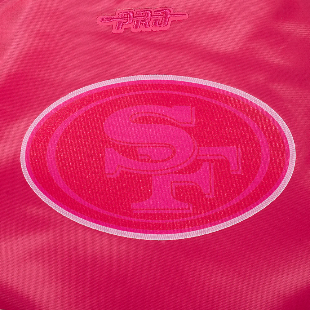 NFL SAN FRANCISCO 49ERS TRIPLE PINK TODDLER GIRLS SATIN JACKET (BEETROOT PURPLE) - Image 8