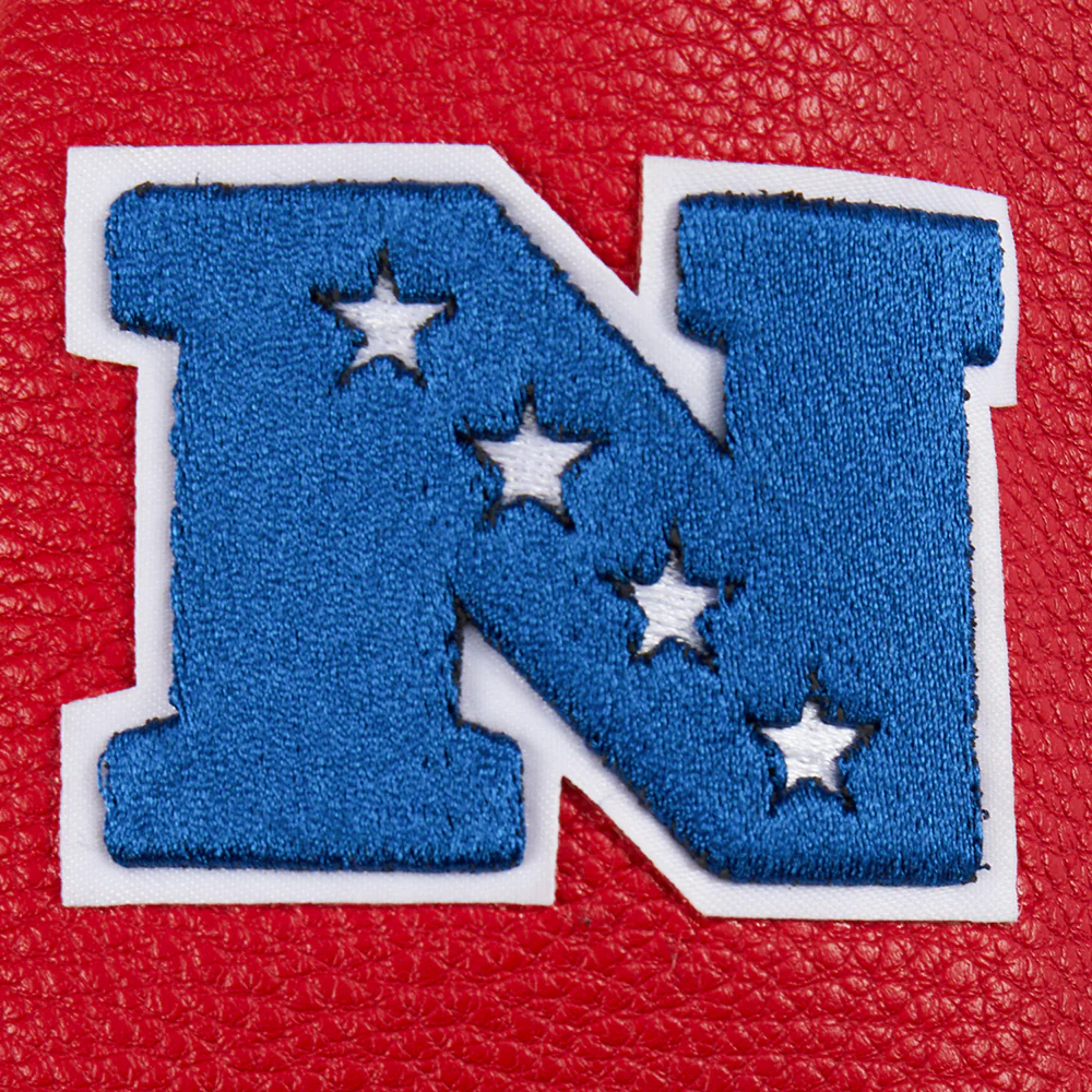NFL SAN FRANCISCO 49ERS RETRO CLASSIC TODDLER BOYS RIB WOOL VARSITY JACKET (EGGSHELL/ RED) - Image 7