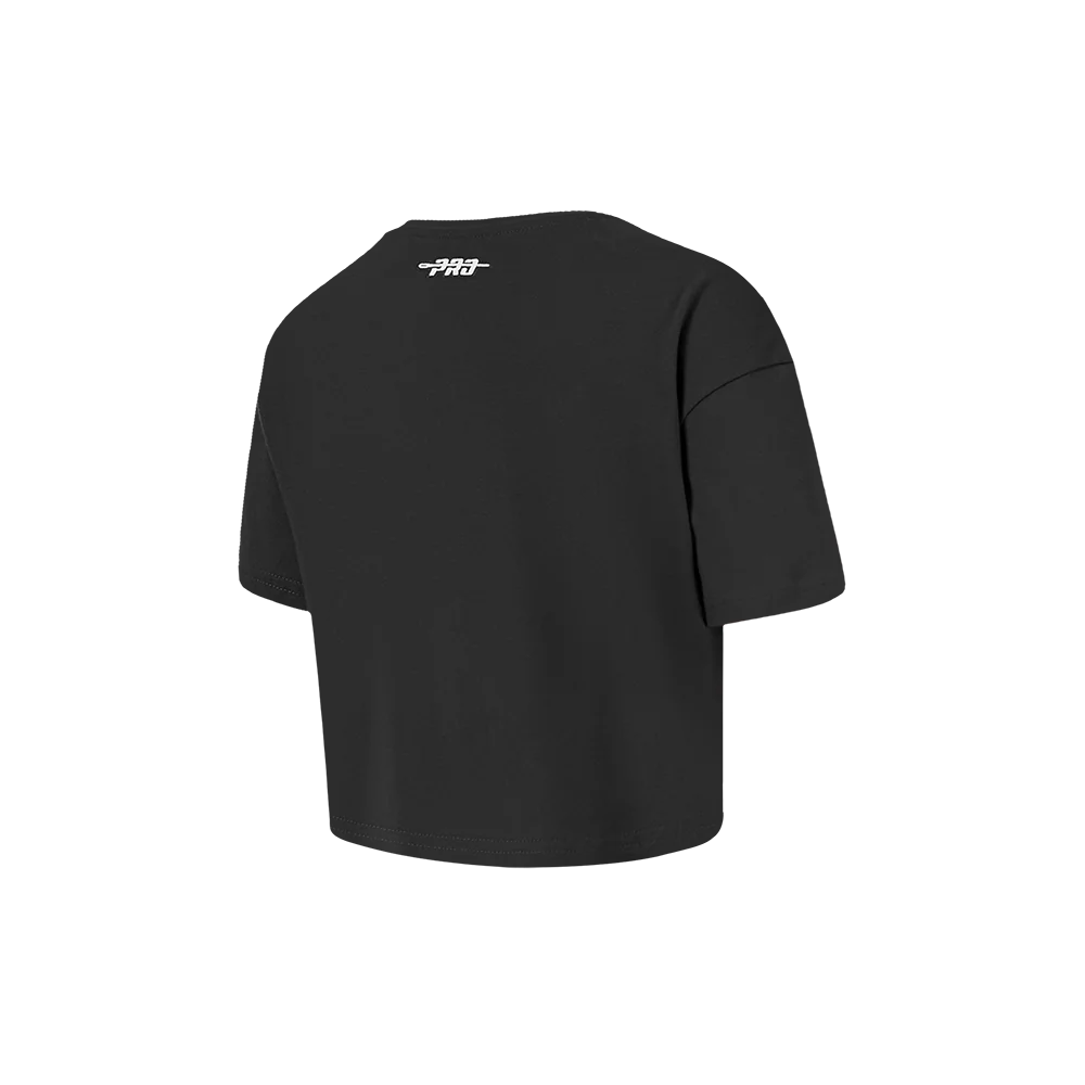 NFL SAN FRANCISCO 49ERS RETRO CLASSIC TODDLER GIRLS SHORT SLEEVE BOXY TEE (BLACK) - Image 4
