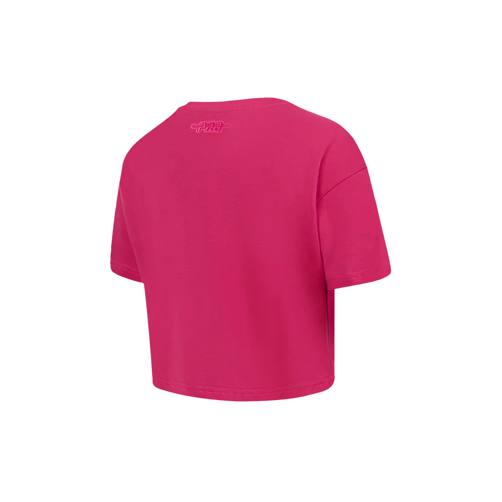 NFL SAN FRANCISCO 49ERS TRIPLE PINK TODDLER GIRLS SHORT SLEEVE BOXY TEE (BEETROOT PURPLE) - Image 4