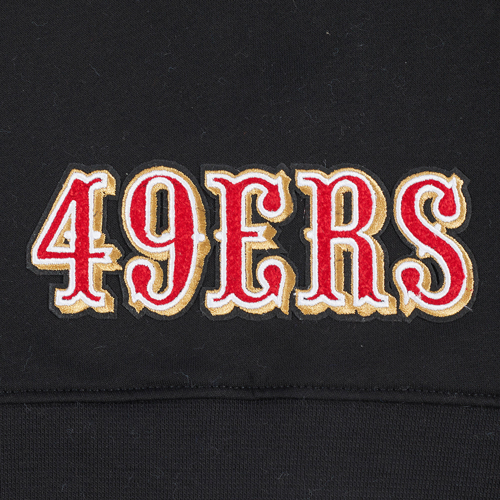 NFL SAN FRANCISCO 49ERS CLASSIC TODDLER GIRLS FLEECE FULL ZIP HOODIE (BLACK) - Image 8