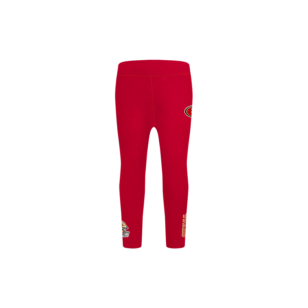 NFL SAN FRANCISCO 49ERS CLASSIC TODDLER GIRLS LEGGING (RED) - Image 2