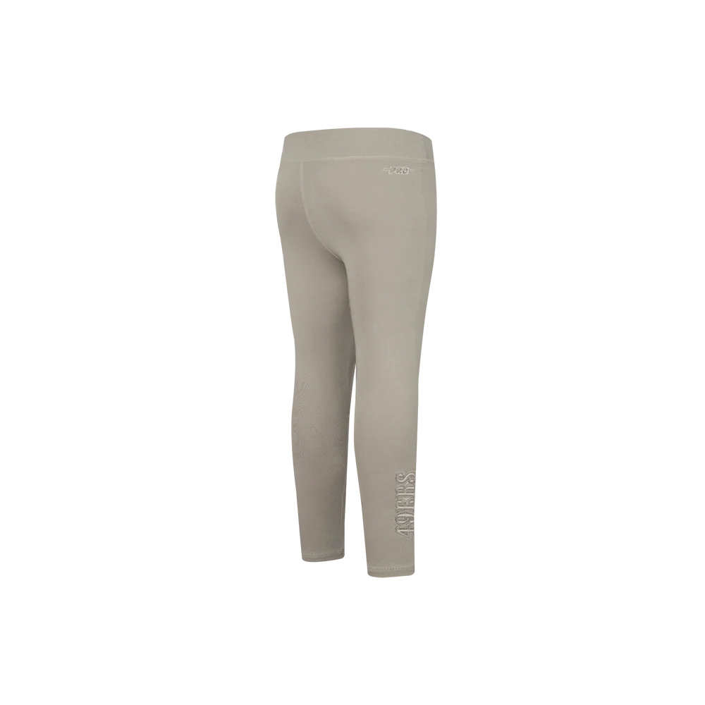 NFL SAN FRANCISCO 49ERS NEUTRAL TODDLER GIRLS LEGGING (TAUPE) - Image 3
