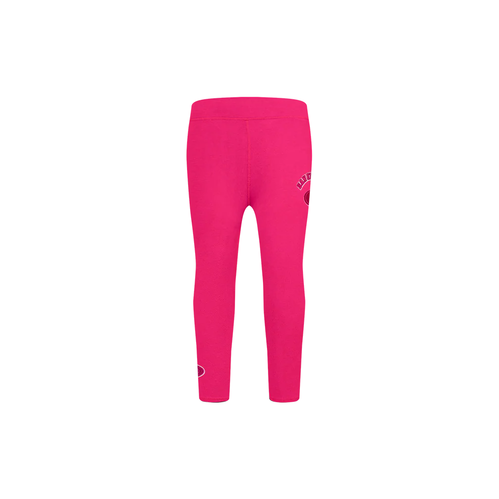 NFL SAN FRANCISCO 49ERS TRIPLE PINK TODDLER GIRLS LEGGING (BEETROOT PURPLE) - Image 2