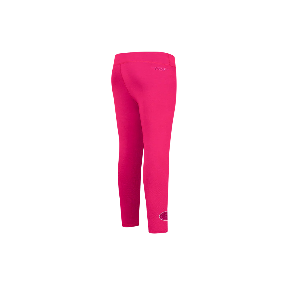NFL SAN FRANCISCO 49ERS TRIPLE PINK TODDLER GIRLS LEGGING (BEETROOT PURPLE) - Image 3