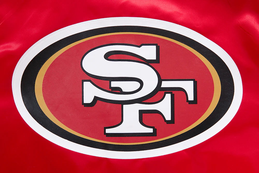 NFL SAN FRANCISCO 49ERS CLASSIC WOMEN'S SATIN JACKET (RED) - Image 5