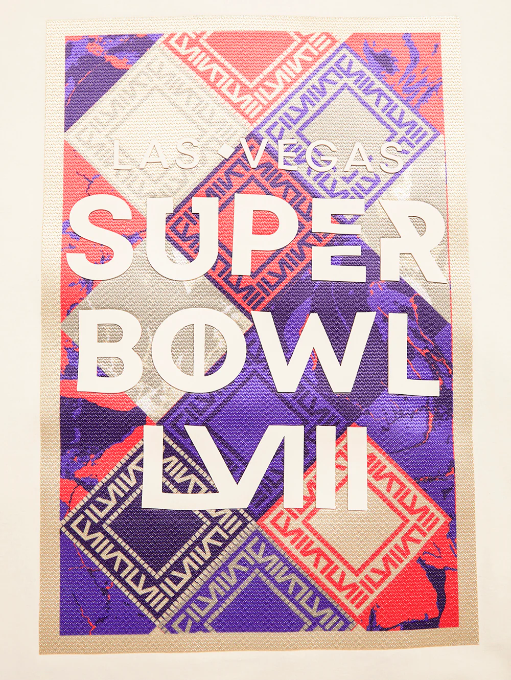 NFL NFL SUPERBOWL LVIII BOX LOGO SINGLE JERSEY MEN'S TEE (EGGSHELL) - Image 5
