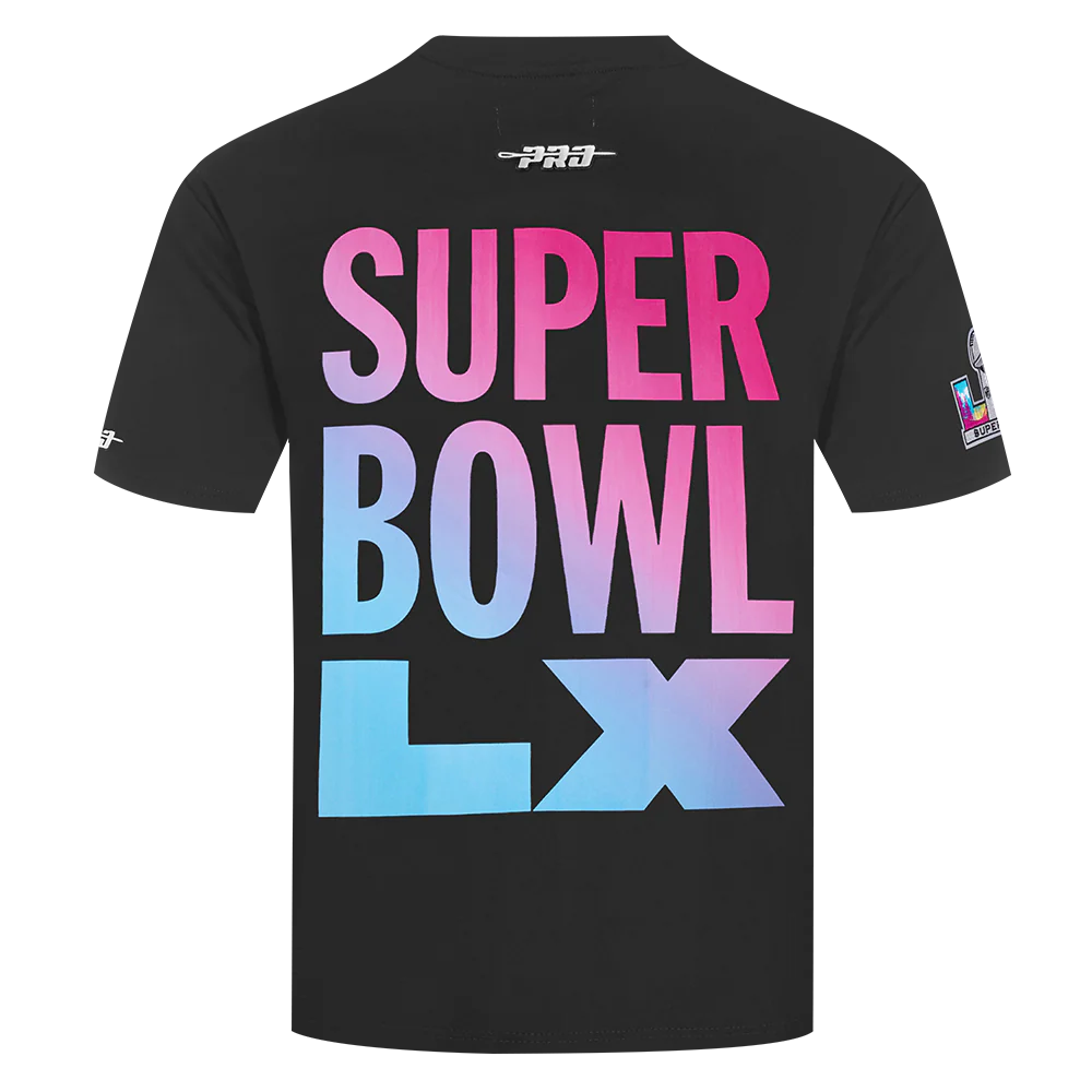 NFL SUPER BOWL 60 WORDMARK MEN'S CJ DROP SHOULDER TEE (BLACK) - Image 5