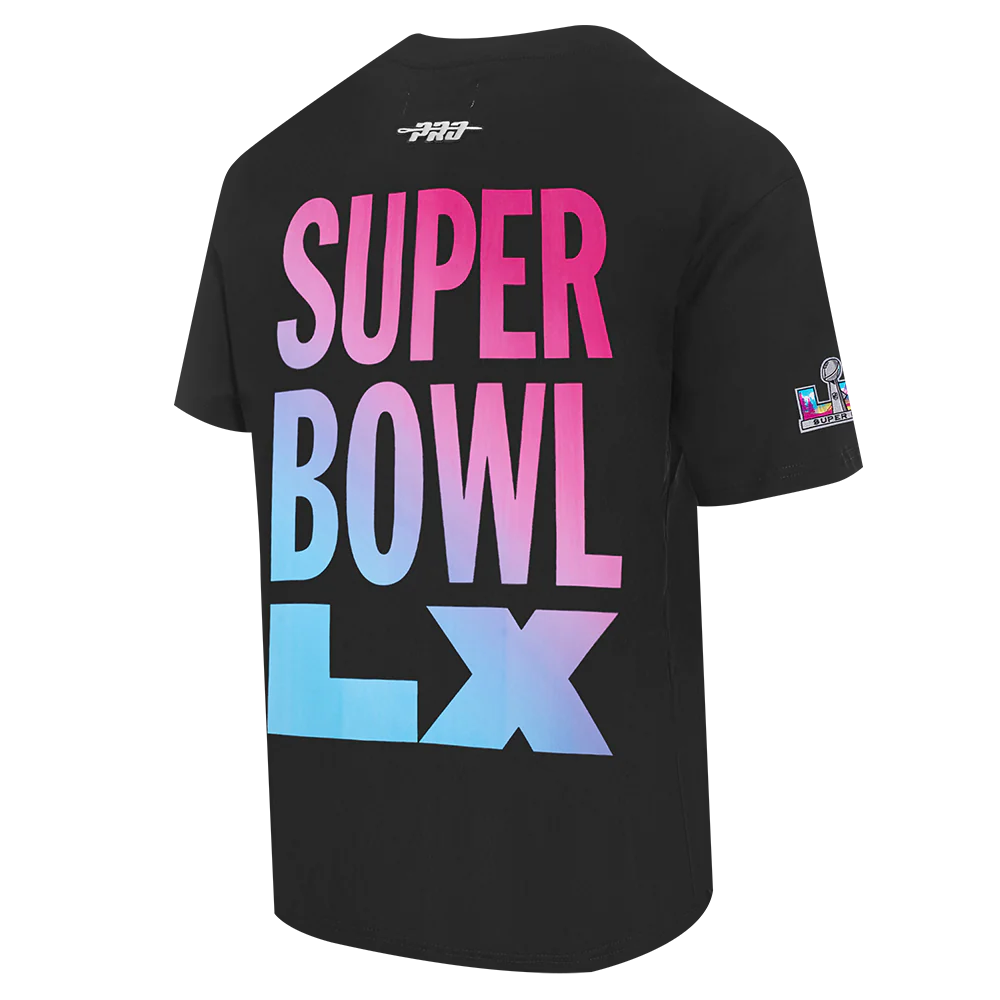 NFL SUPER BOWL 60 WORDMARK MEN'S CJ DROP SHOULDER TEE (BLACK) - Image 6