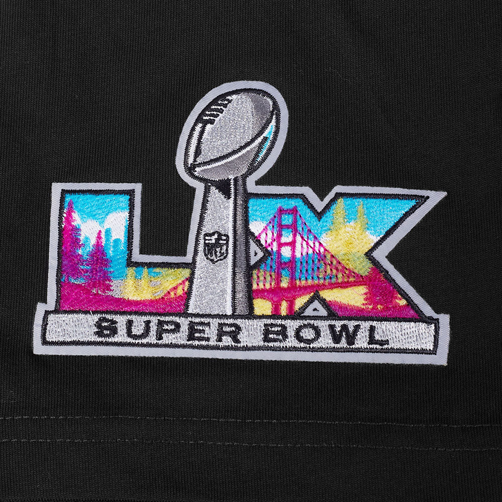 NFL SUPER BOWL 60 WORDMARK MEN'S CJ DROP SHOULDER TEE (BLACK) - Image 7