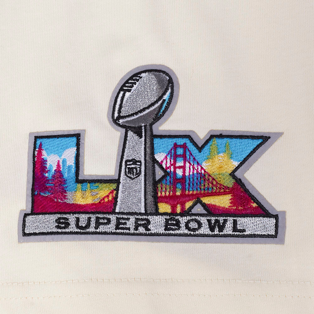 NFL SUPER BOWL 60 WORDMARK MEN'S CJ DROP SHOULDER TEE (EGGSHELL) - Image 6