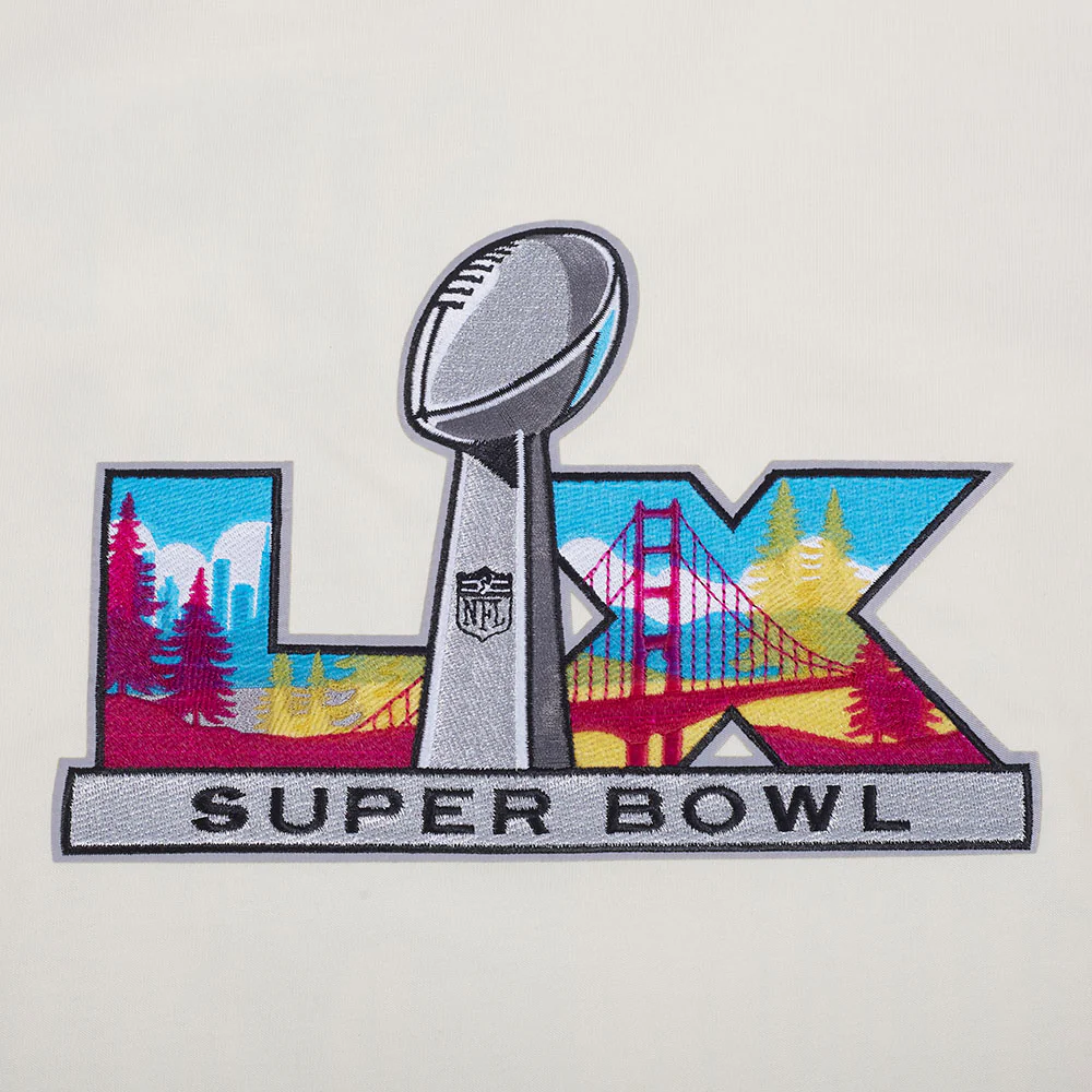 NFL SUPER BOWL 60 MEN'S CJ DROP SHOULDER TEE (EGGSHELL) - Image 6