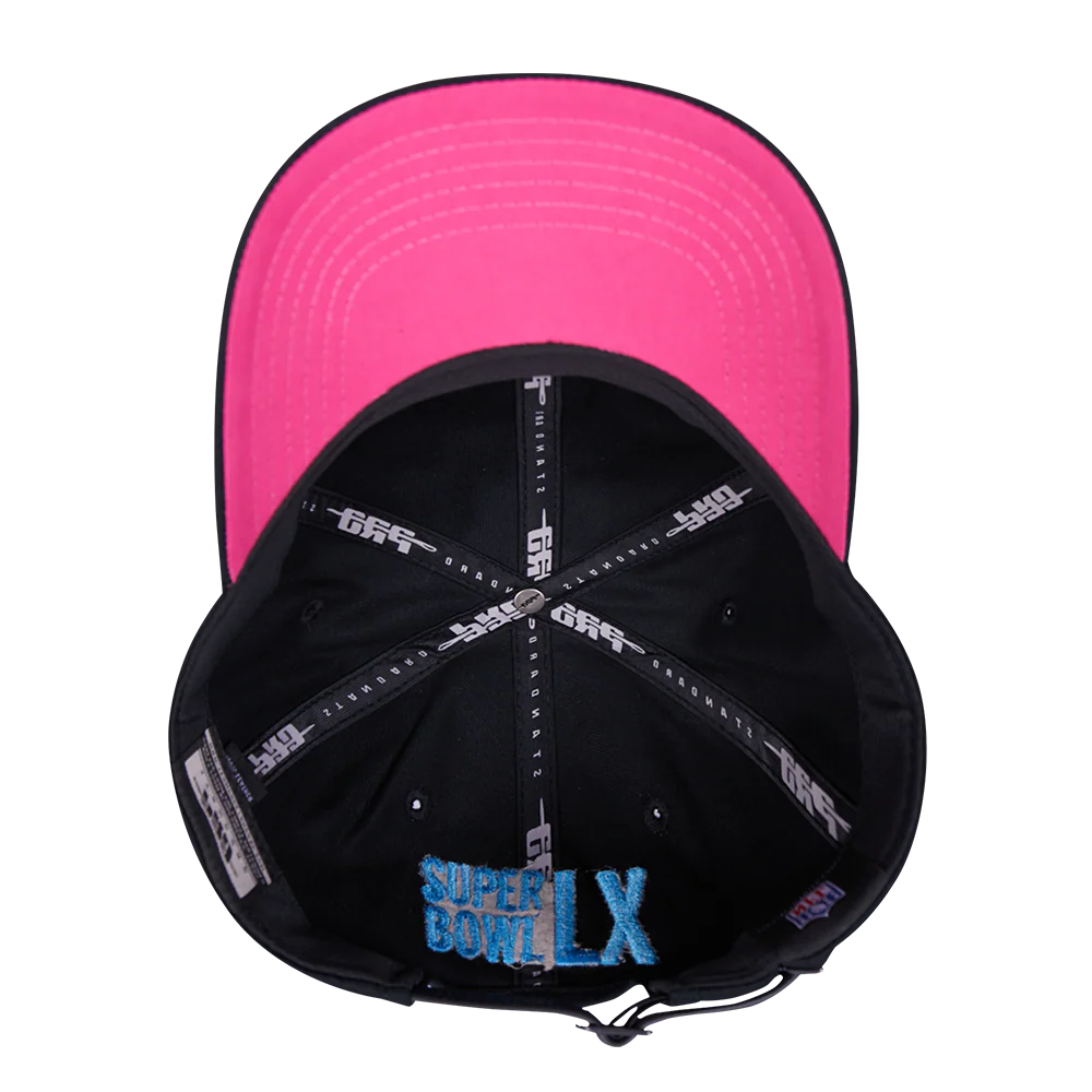 NFL SUPER BOWL 60 COTTON TWILL PRO SCORE STRAPBACK (BLACK) - Image 10