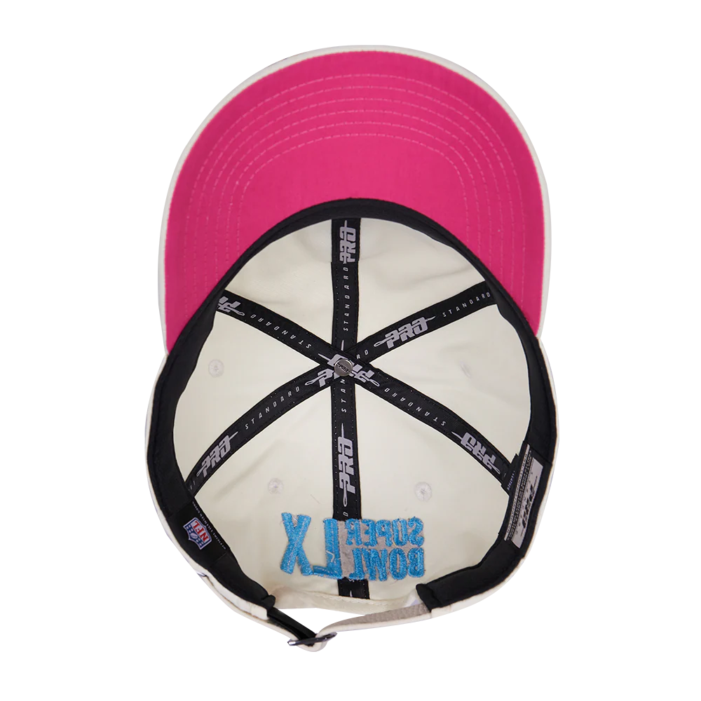 NFL SUPER BOWL 60 COTTON TWILL PRO SCORE STRAPBACK (EGGSHELL) - Image 5