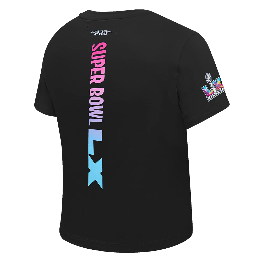 NFL SUPER BOWL 60 WOMEN'S SJ SLIM FIT TEE (BLACK) - Image 4