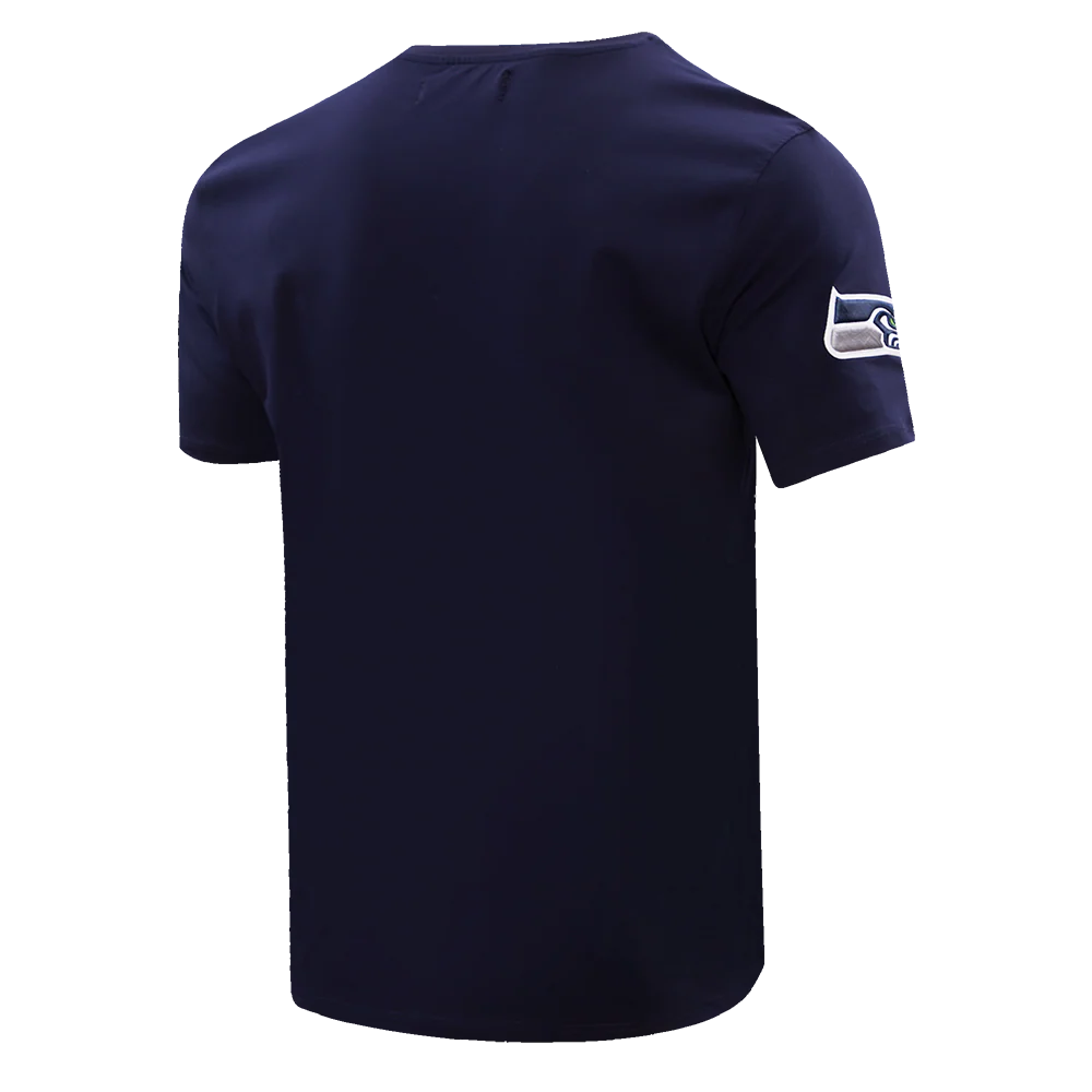 NFL SEATTLE SEAHAWKS CLASSIC CHENILLE MEN'S TEE (MIDNIGHT NAVY) - Image 3