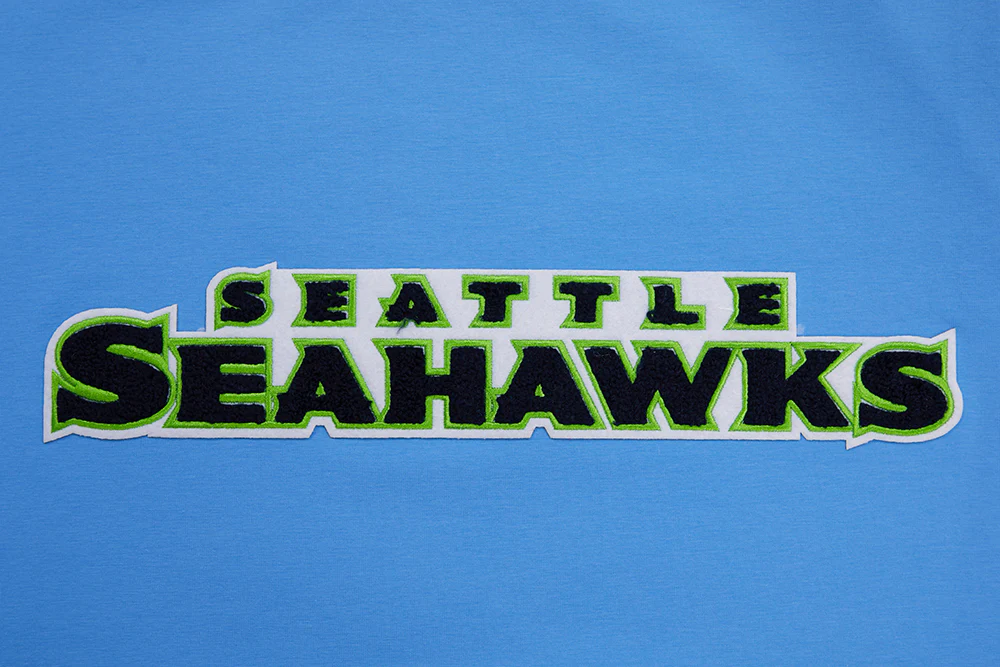 NFL SEATTLE SEAHAWKS CLASSIC CHENILLE SINGLE JERSEY TEE (UNIVERSITY BLUE) - Image 5