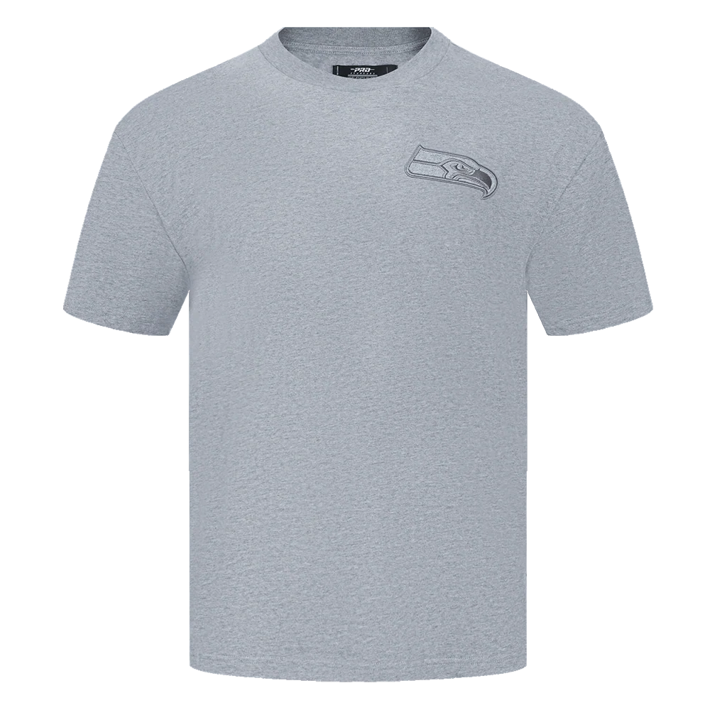 NFL SEATTLE SEAHAWKS NEUTRAL MEN'S DROP SHOULDER TEE (DARK HEATHER GRAY)