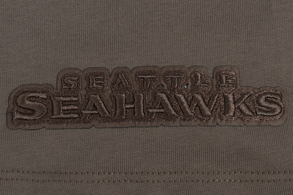 NFL SEATTLE SEAHAWKS NEUTRAL MEN'S DROP SHOULDER TEE (DARK TAUPE) - Image 7