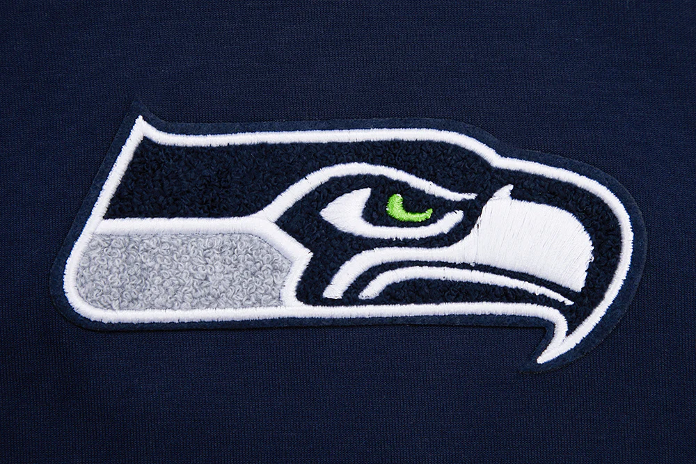 NFL SEATTLE SEAHAWKS CLASSIC CHENILLE ZIP HOODIE (MIDNIGHT NAVY) - Image 6
