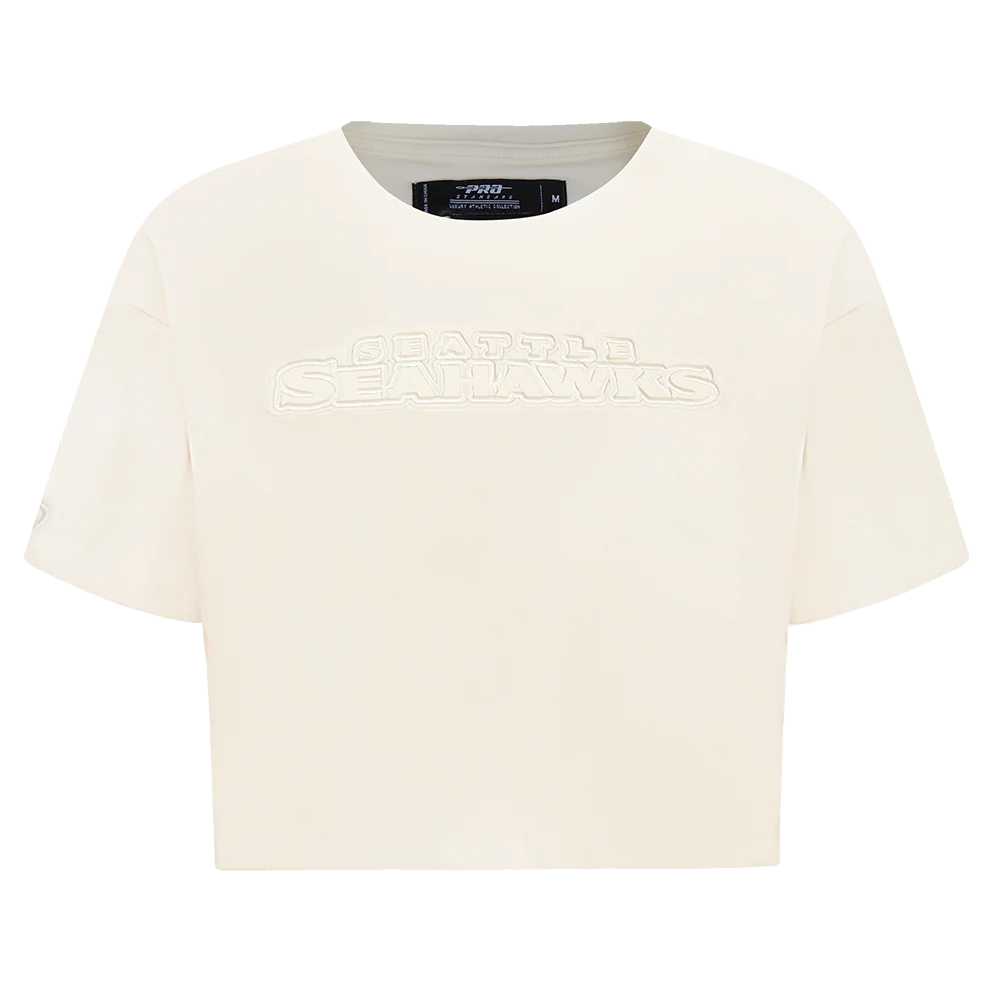 NFL SEATTLE SEAHAWKS NEUTRAL WOMEN'S BOXY TEE (EGGSHELL)