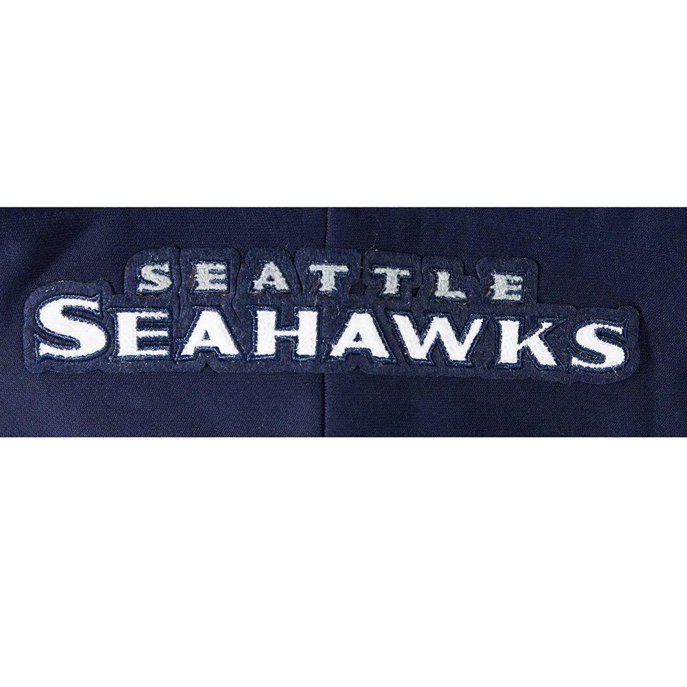 NFL SEATTLE SEAHAWKS MASHUP WOMEN'S RIB CROPPED PO HOODIE (MIDNIGHT NAVY) - Image 14