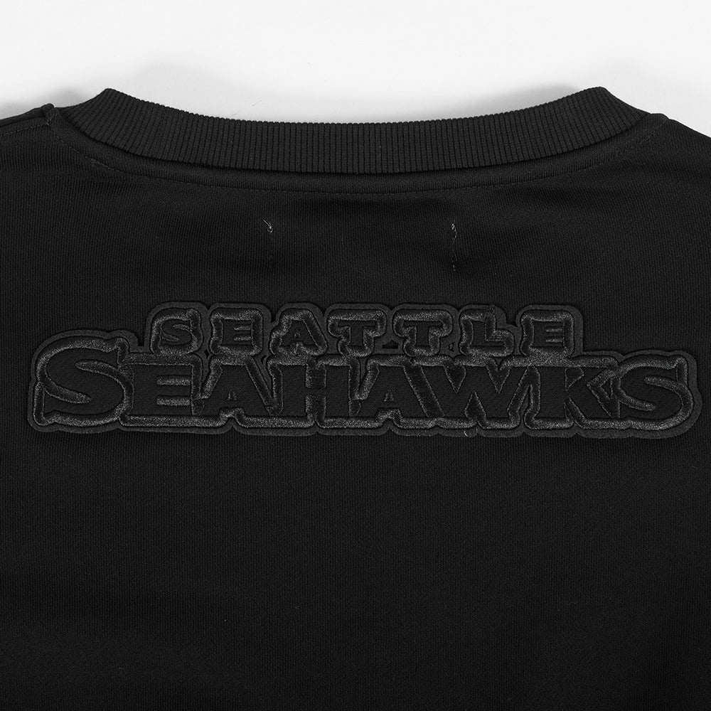 NFL SEATTLE SEAHAWKS NEUTRAL WOMEN'S CREWNECK (BLACK) - Image 7