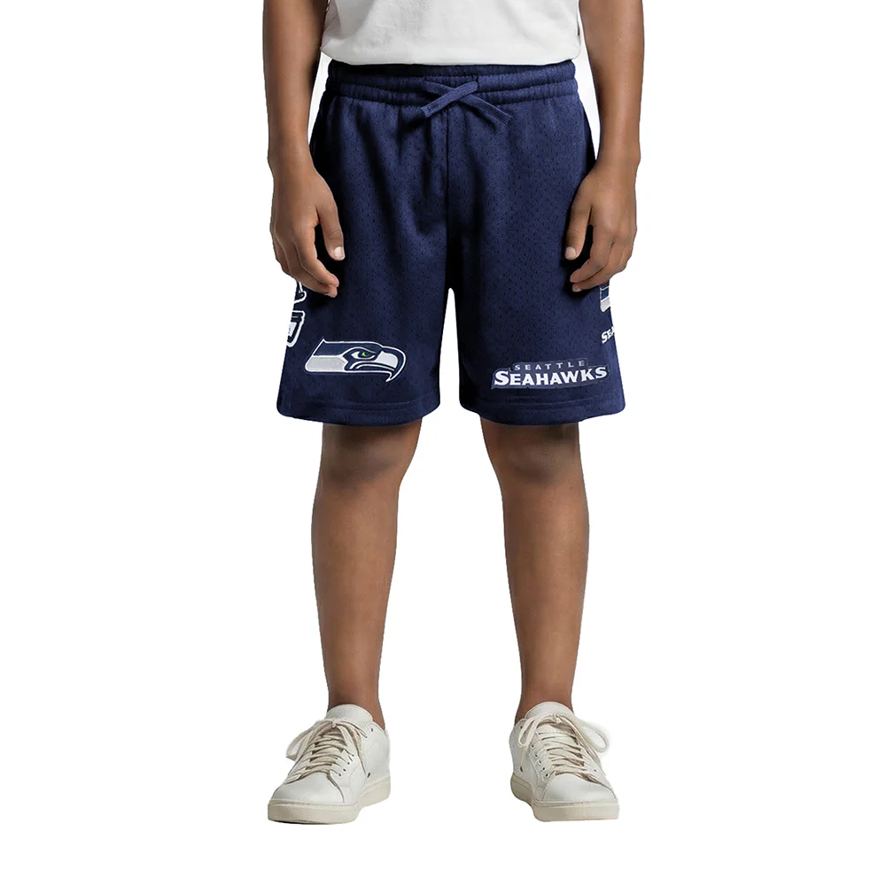 NFL SEATTLE SEAHAWKS CLASSIC LITTLE BOY'S MESH SHORT (MIDNIGHT NAVY)