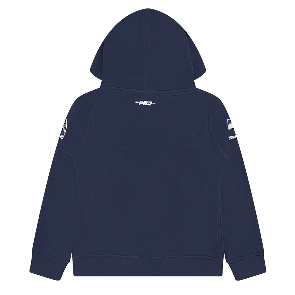 NFL SEATTLE SEAHAWKS CLASSIC LITTLE BOYS FLEECE PULLOVER HOODIE (MIDNIGHT NAVY) - Image 12