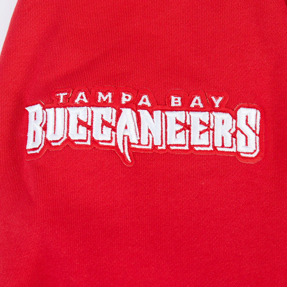 NFL TAMPA BAY BUCCANEERS SCRIPT TAIL MEN'S RIB FLC PO HOODIE (RED/BLACK) - Image 8
