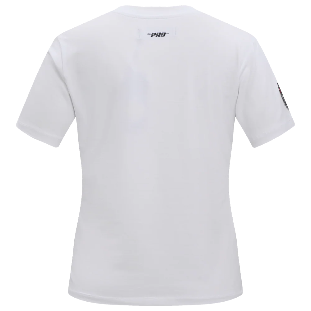 NFL TAMPA BAY BUCCANEERS CLASSIC SHORT SLEEVE WOMEN'S SINGLE JERSEY SLIM FIT TEE (WHITE) - Image 4