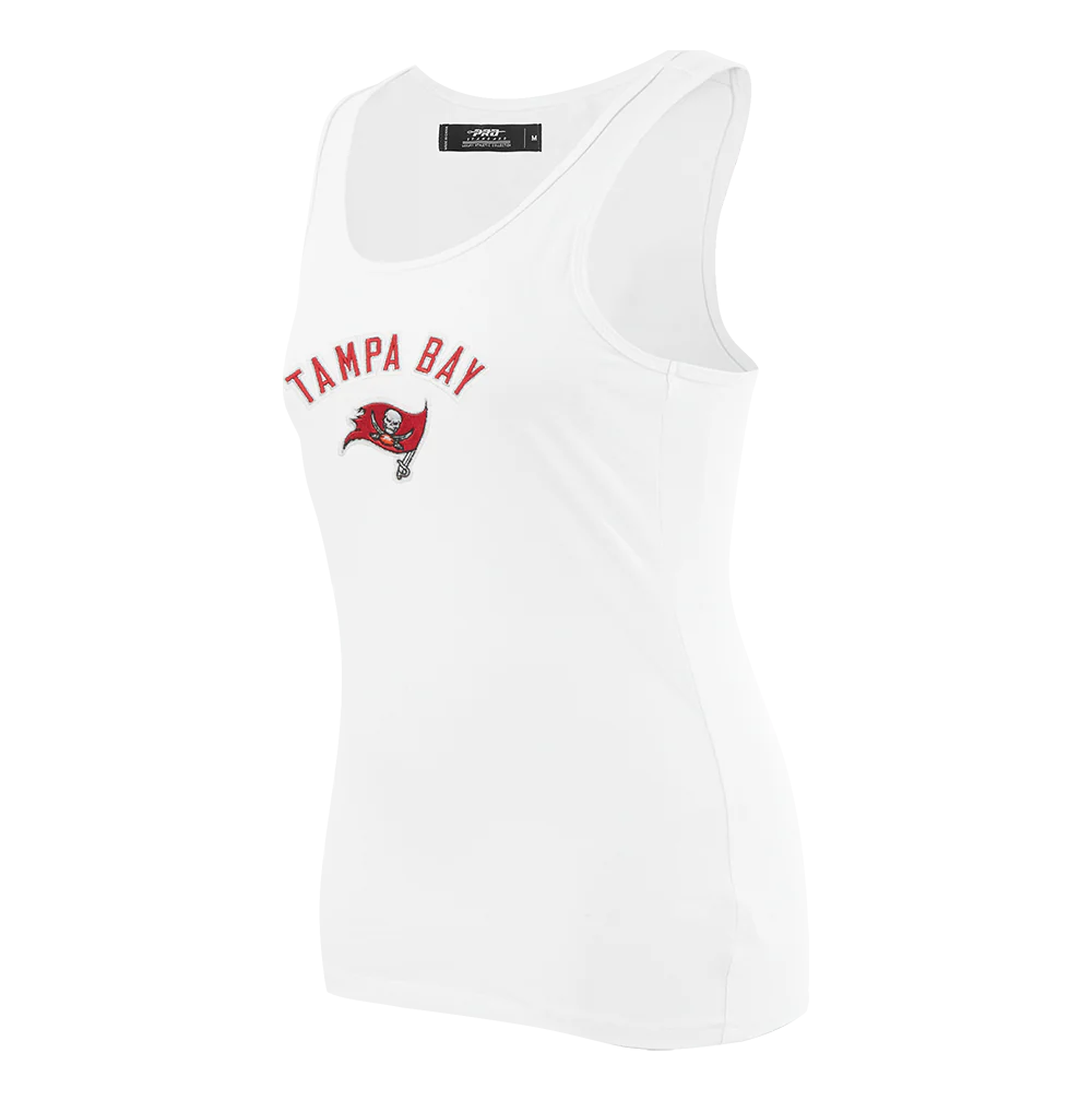 NFL TAMPA BAY BUCCANEERS CLASSIC WOMEN'S RELAXED FIT RACERBACK (WHITE) - Image 2