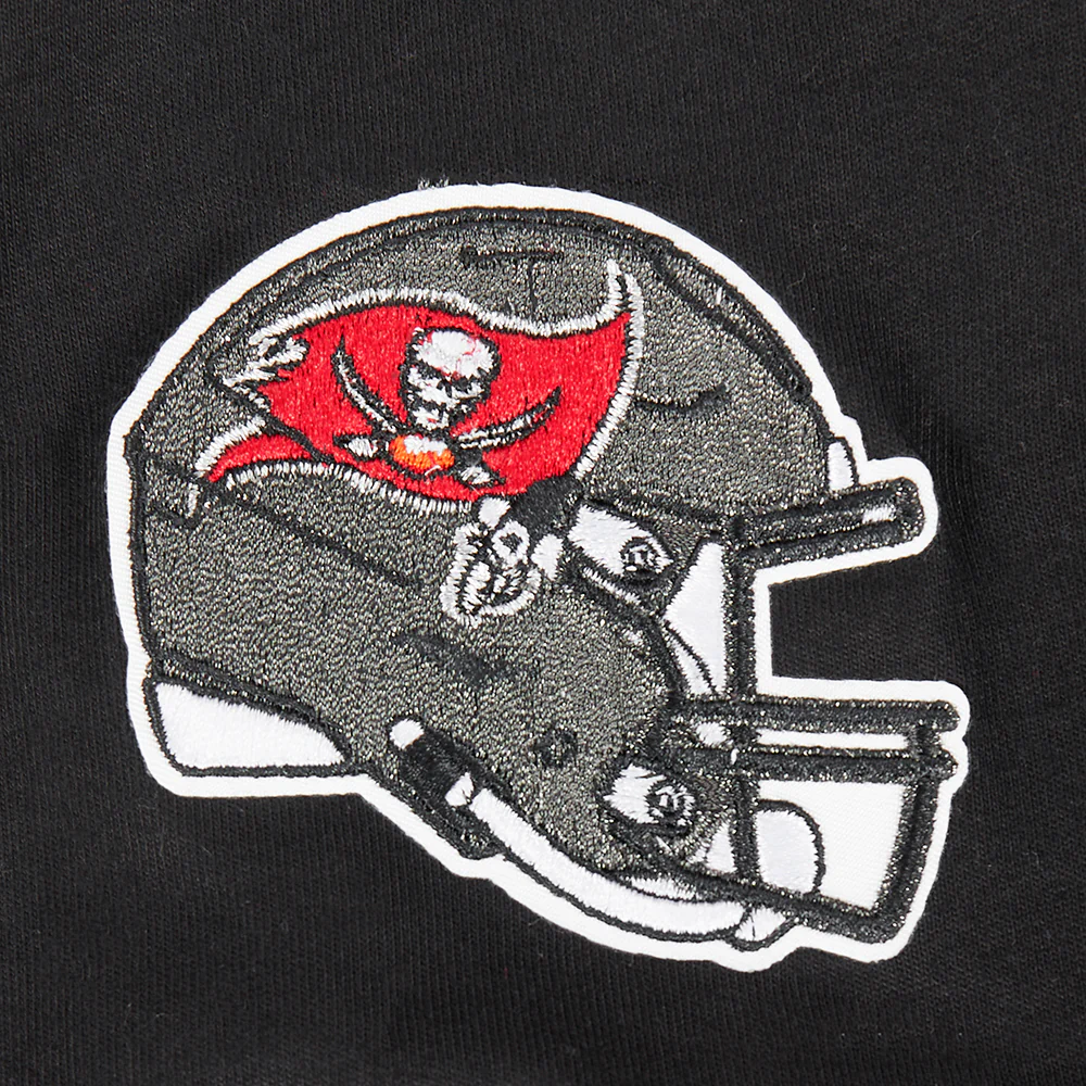 NFL TAMPA BAY BUCCANEERS CLASSIC BIG BOYS SHORT SLEEVE STRIPED RIB TEE (BLACK/RED) - Image 7