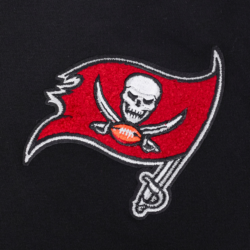 NFL TAMPA BAY BUCCANEERS CLASSIC BIG BOYS FLEECE PULLOVER HOODIE (BLACK) - Image 5