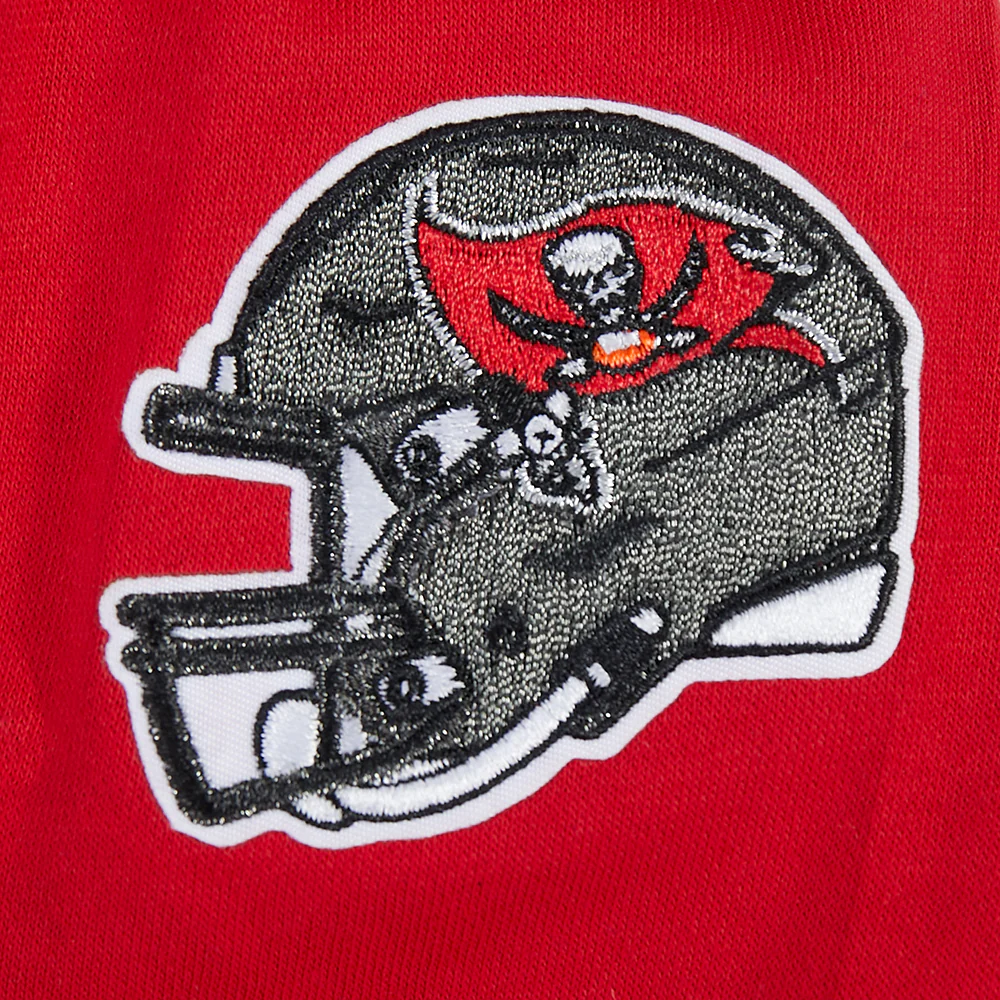 NFL TAMPA BAY BUCCANEERS CLASSIC CHENILLE LITTLE BOY'S FLEECE PO HOODIE (Red) - Image 8