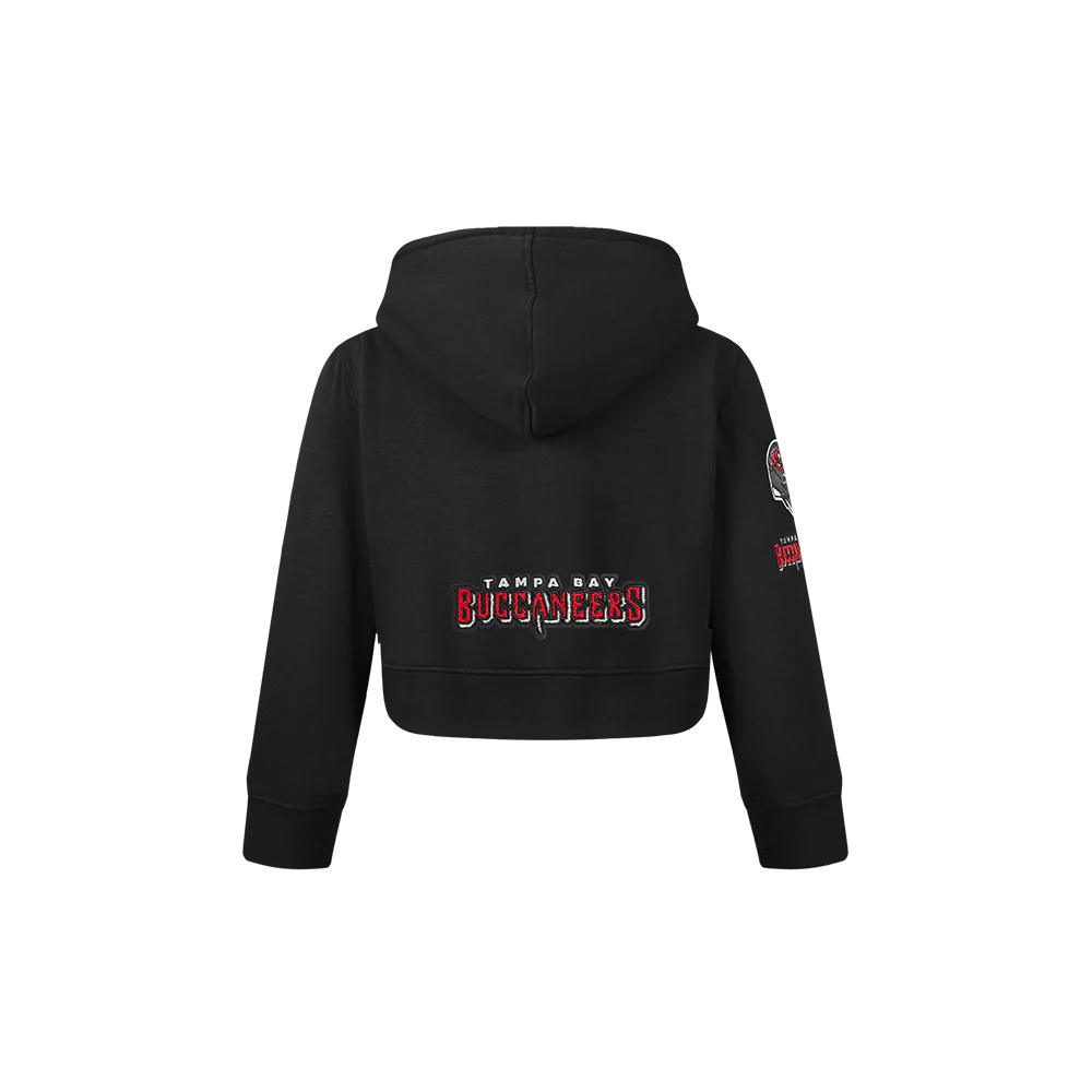 NFL TAMPA BAY BUCCANEERS CLASSIC TODDLER GIRLS FLEECE FULL ZIP HOODIE  (BLACK) - Image 3