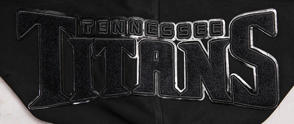 NFL TENNESSEE TITANS TRIPLE BLACK MEN'S DK FZ HOODIE (TRIPLE BLACK) - Image 5