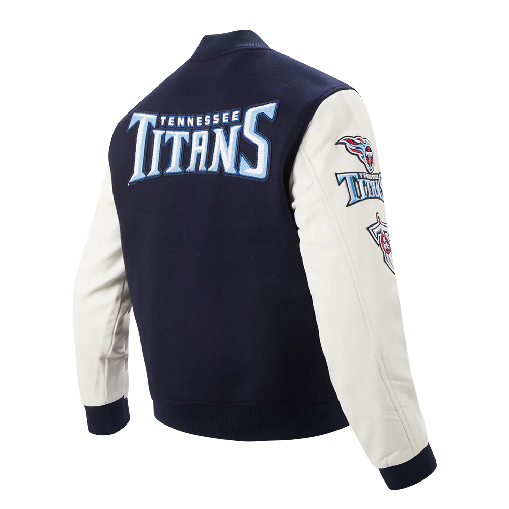 NFL TENNESSEE TITANS CLASSIC WOOL MEN'S VARSITY JACKET (MIDNIGHT NAVY/WHITE) - Image 4