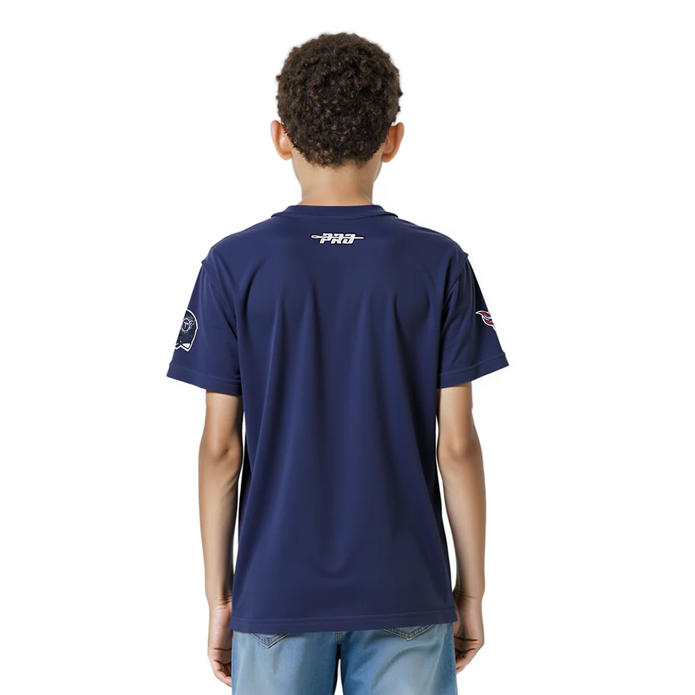 NFL TENNESSEE TITANS CLASSIC LITTLE BOY'S SS TEE (MIDNIGHT NAVY) - Image 2