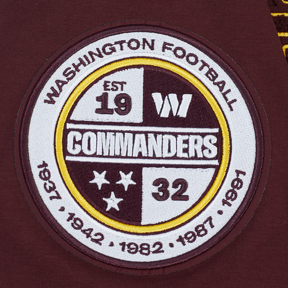 NFL WASHINGTON COMMANDERS CLASSIC CHENILLE SINGLE JERSEY TEE (WINE) - Image 7